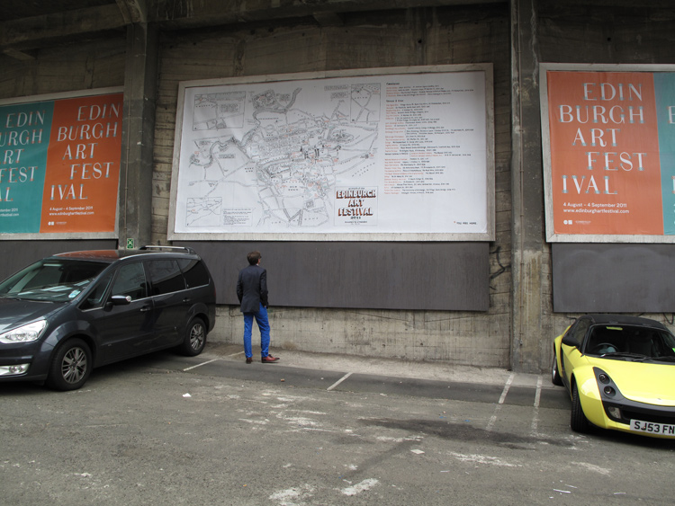 Sites of the Edinburgh Art Festival (Billboard)